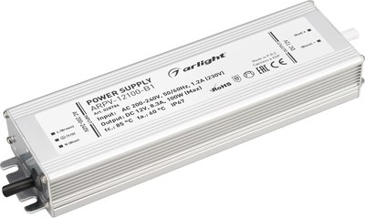 

Адаптер для светодиодной ленты, ARPV-12100-B1 12V 8.3A 100W / 028786