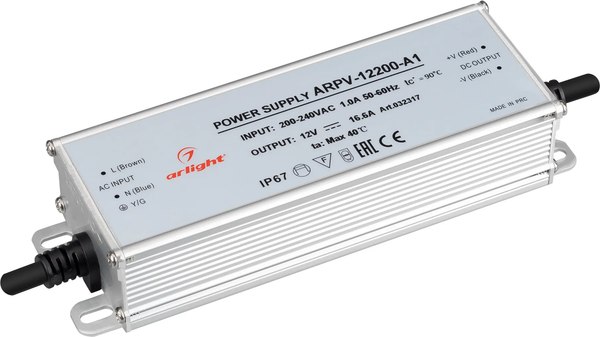 Адаптер для светодиодной ленты Arlight ARPV-12200-A1 12V 16.6A 200W / 032317