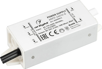 

Адаптер для светодиодной ленты, ARPV-24010-D 24V 0.42A 10W / 026909(1)