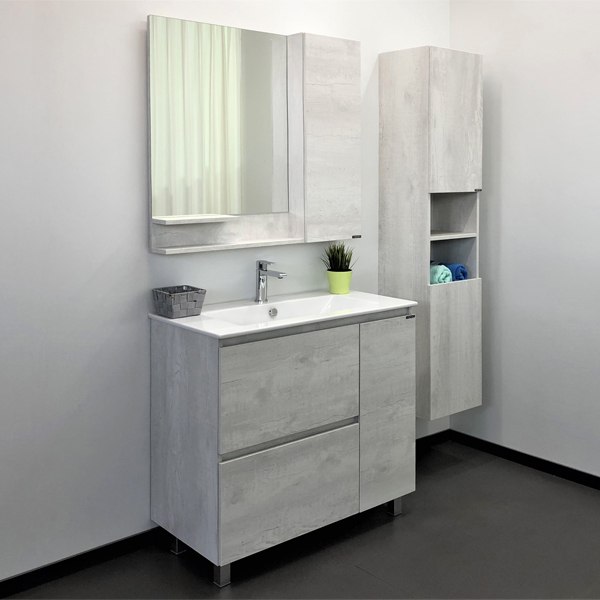 Купить Тумба с умывальником Comforty Верона-90 Quadro 90 в Бобруйске