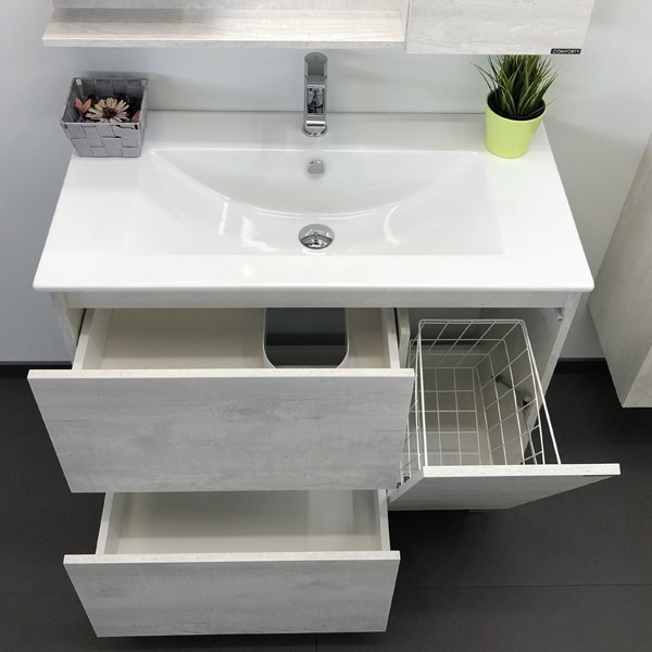 Купить Тумба с умывальником Comforty Верона-90 Quadro 90 в Бобруйске