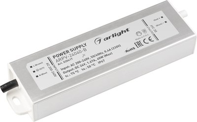 

Адаптер для светодиодной ленты, ARPV-24040-B 24V 1.7A 40W / 020417