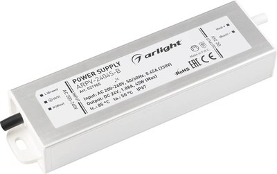 

Адаптер для светодиодной ленты, ARPV-24045-B 24V 1.9A 45W / 021965