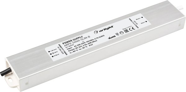 Адаптер для светодиодной ленты Arlight ARPV-24060-SLIM-B 24V 2.5A 60W / 022193