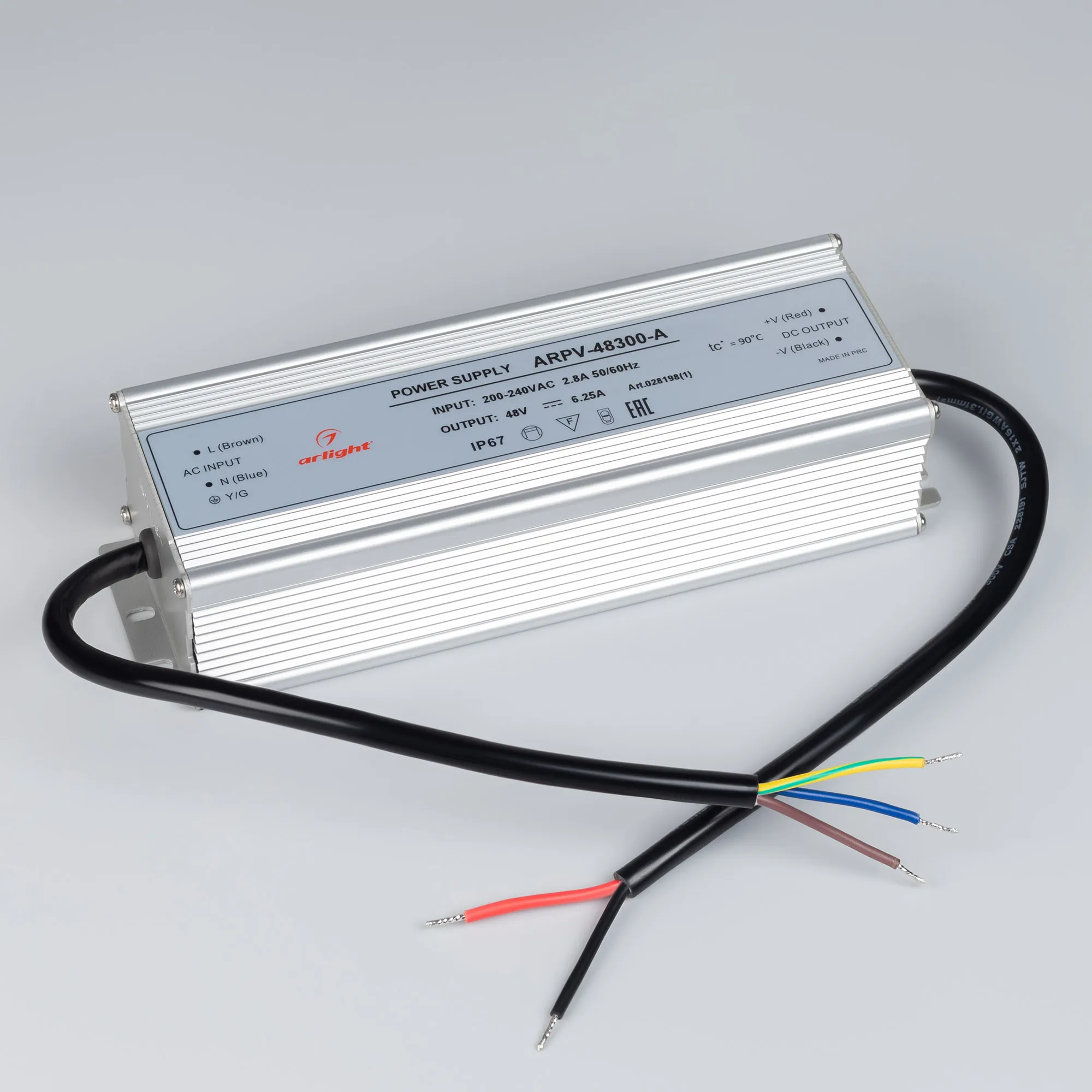 Адаптер для светодиодной ленты Arlight ARPV-48300-A 48V 6.25A 300W / 028198(1) — фото 2