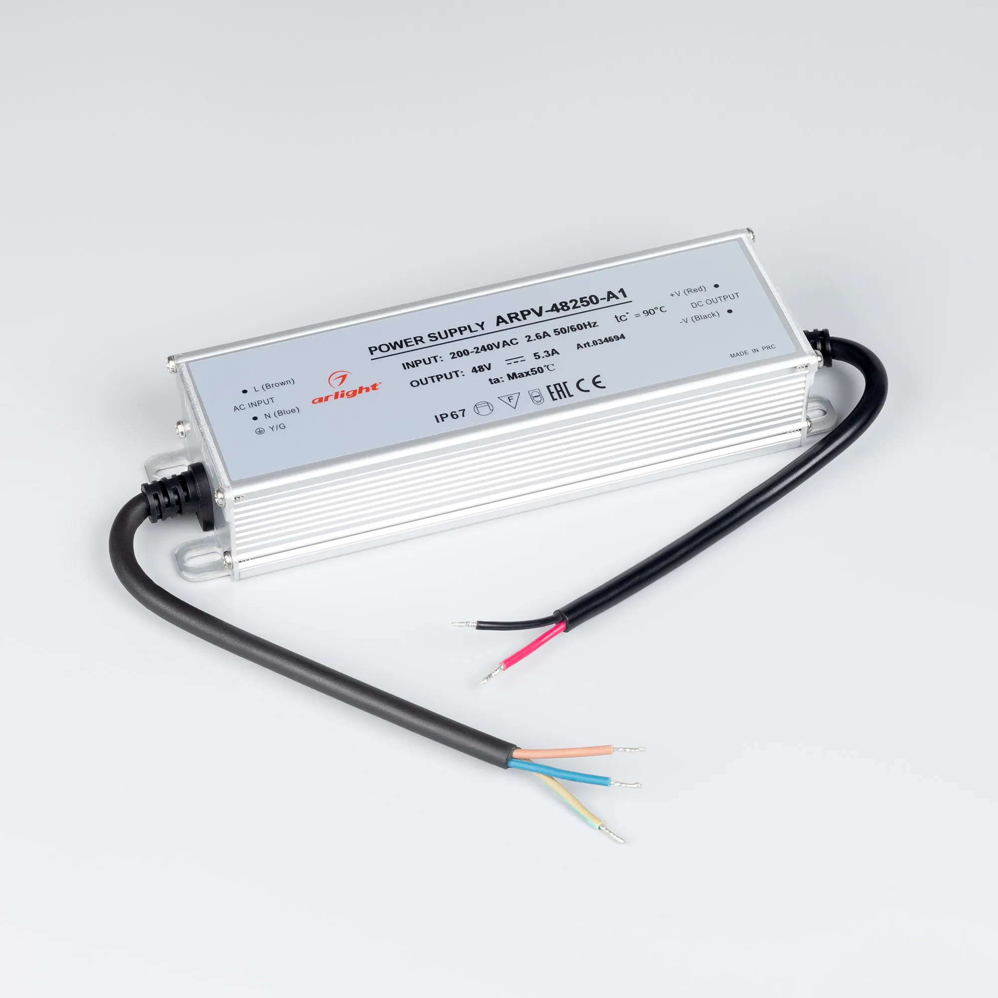 Адаптер для светодиодной ленты Arlight ARPV-48250-A1 48V 5.3A 254W / 034694 — фото 2