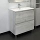 Тумба с умывальником Comforty Верона-75 Comforty 75Е (дуб белый) - 