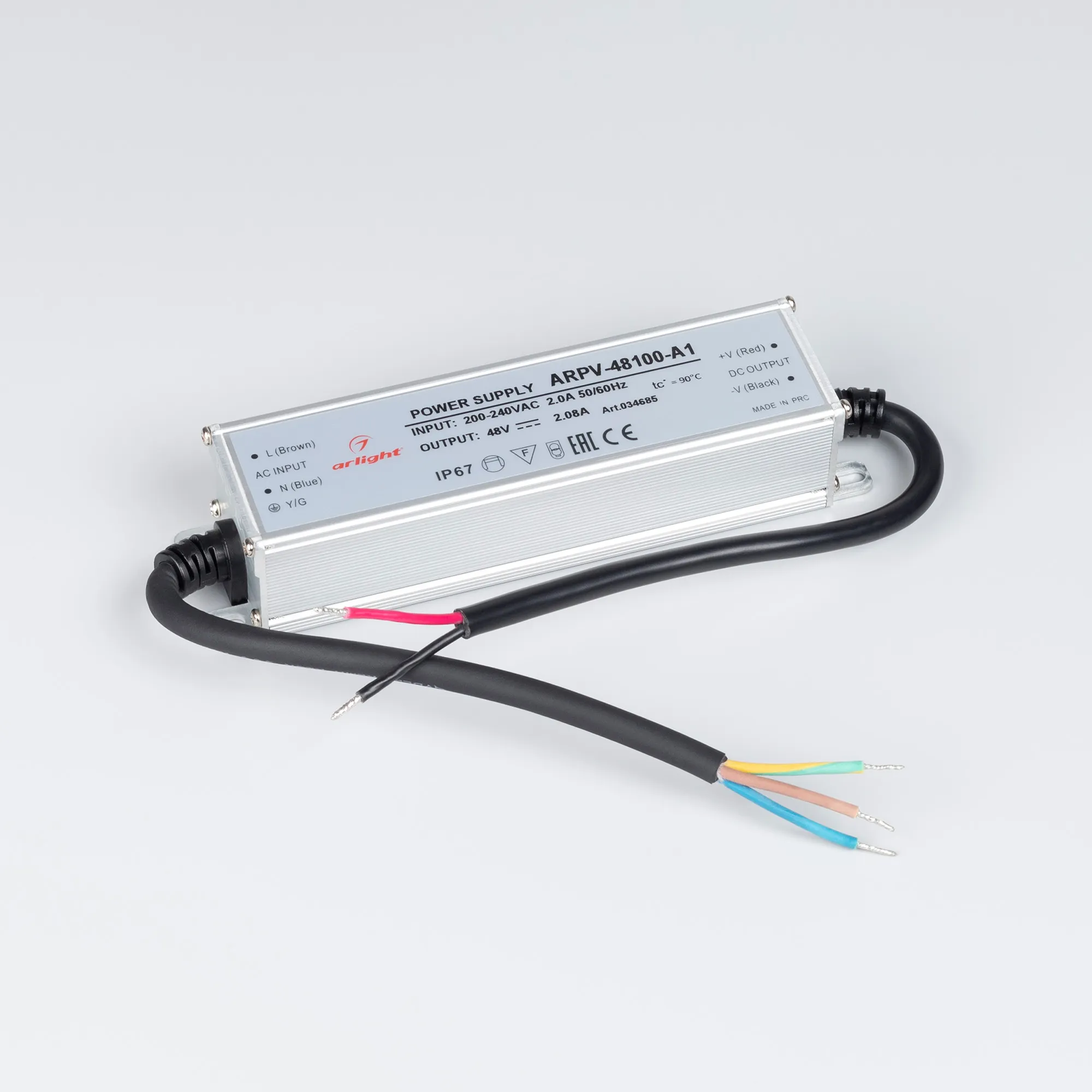 Адаптер для светодиодной ленты Arlight ARPV-48100-A1 48V 2.08A 100W / 034685 — фото 2