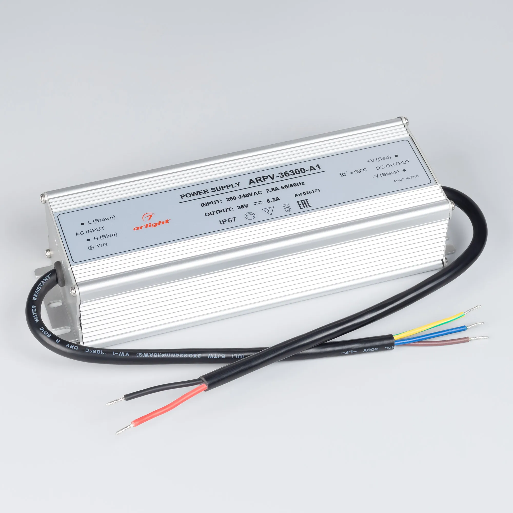 Адаптер для светодиодной ленты Arlight ARPV-36300-A1 36V 8.3A 300W / 026171 — фото 2