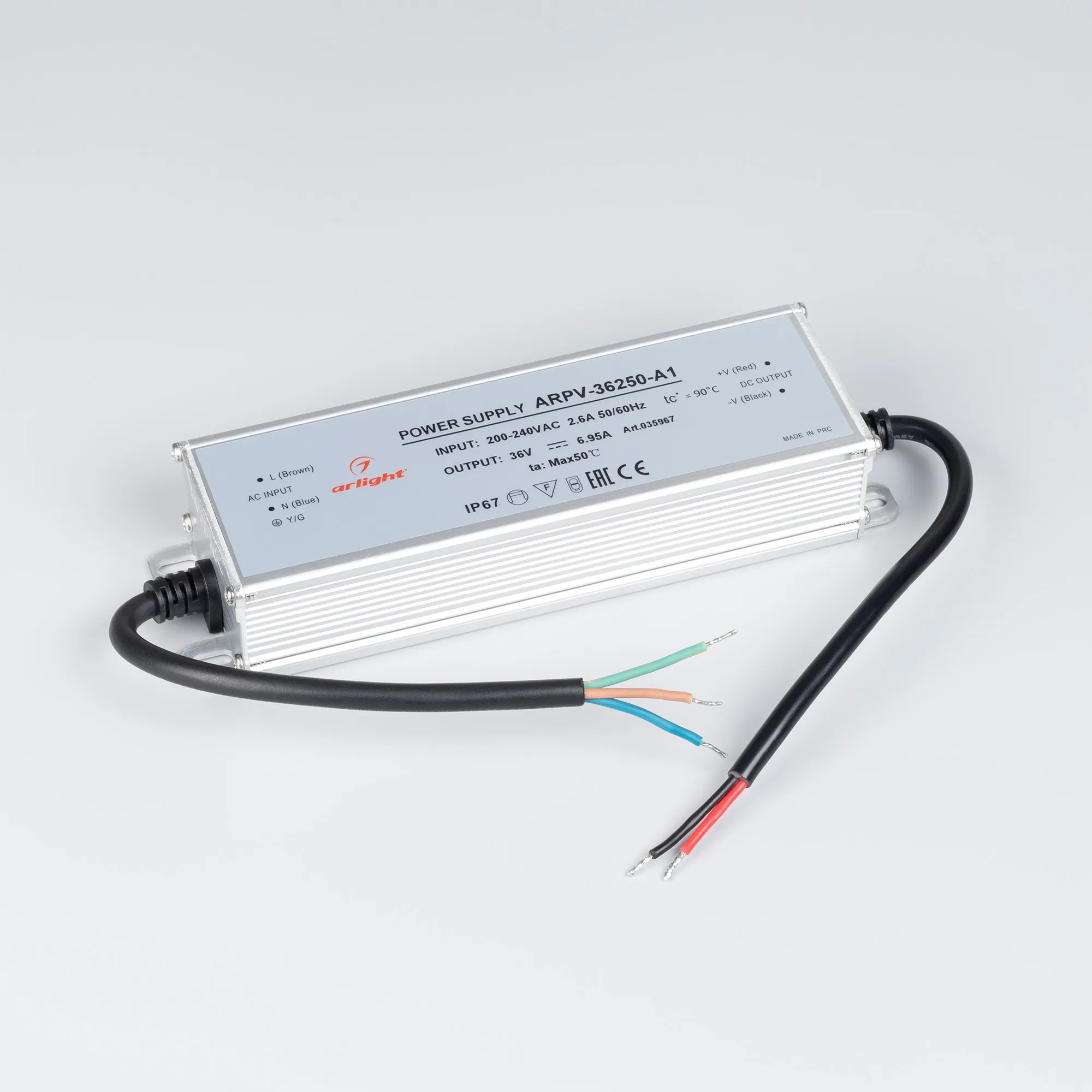 Адаптер для светодиодной ленты Arlight ARPV-36250-A1 36V 6.95A 250W / 035967 — фото 2