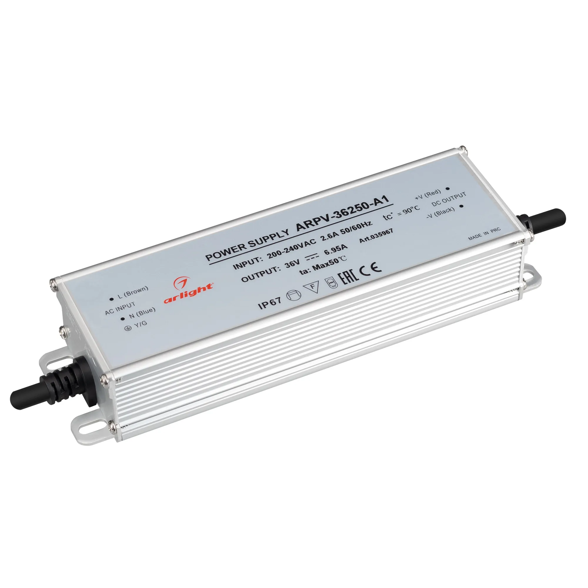 Адаптер для светодиодной ленты Arlight ARPV-36250-A1 36V 6.95A 250W / 035967 — фото 1