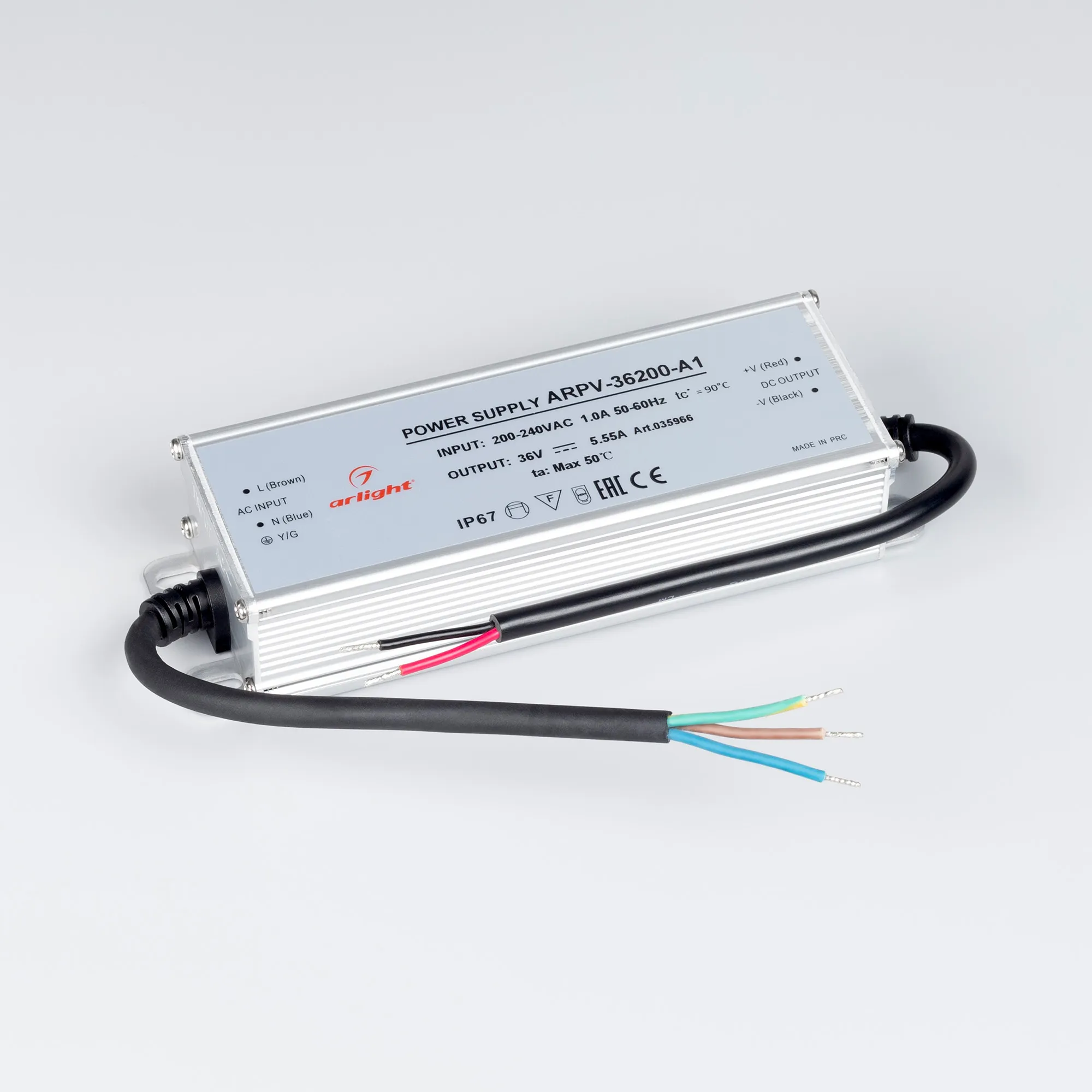 Адаптер для светодиодной ленты Arlight ARPV-36200-A1 36V 5.55A 200W / 035966 — фото 2