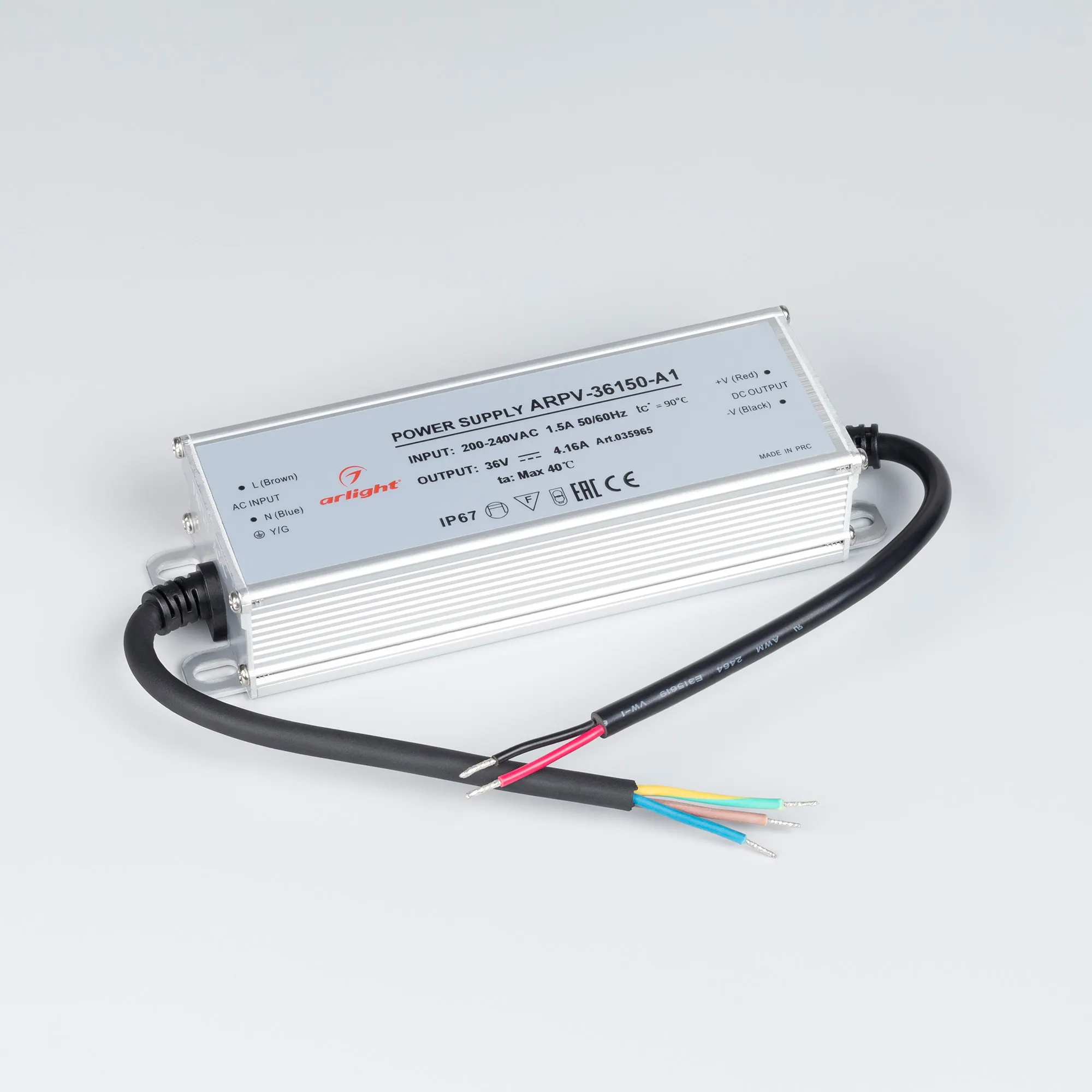 Адаптер для светодиодной ленты Arlight ARPV-36150-A1 36V 4.16A 150W / 035965 — фото 2