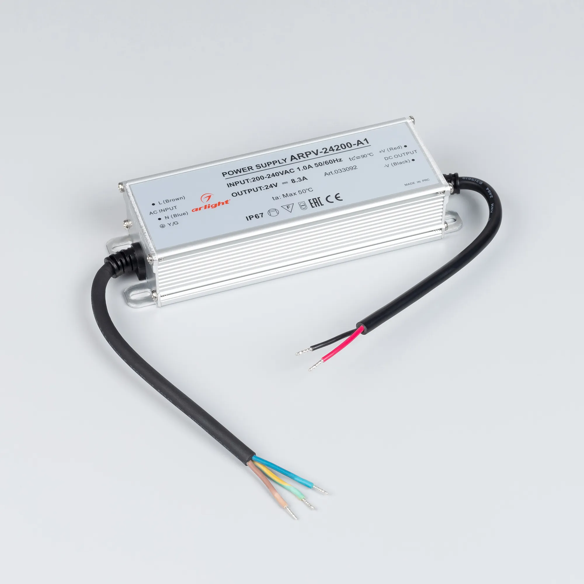 Адаптер для светодиодной ленты Arlight ARPV-24200-A1 24V 8.3A 200W / 033092 — фото 2