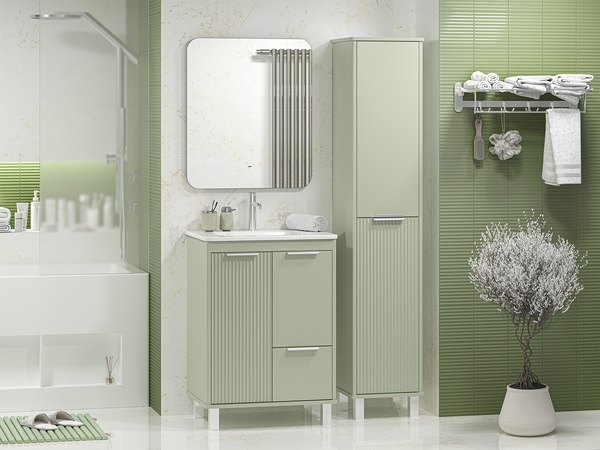 Купить Тумба под умывальник Brevita Risacca Pistachio 60 / RIS-06060-0842Я в Минске