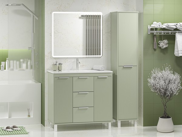 Купить Тумба под умывальник Brevita Risacca Pistachio 90 / RIS-06090-0842Я в Минске