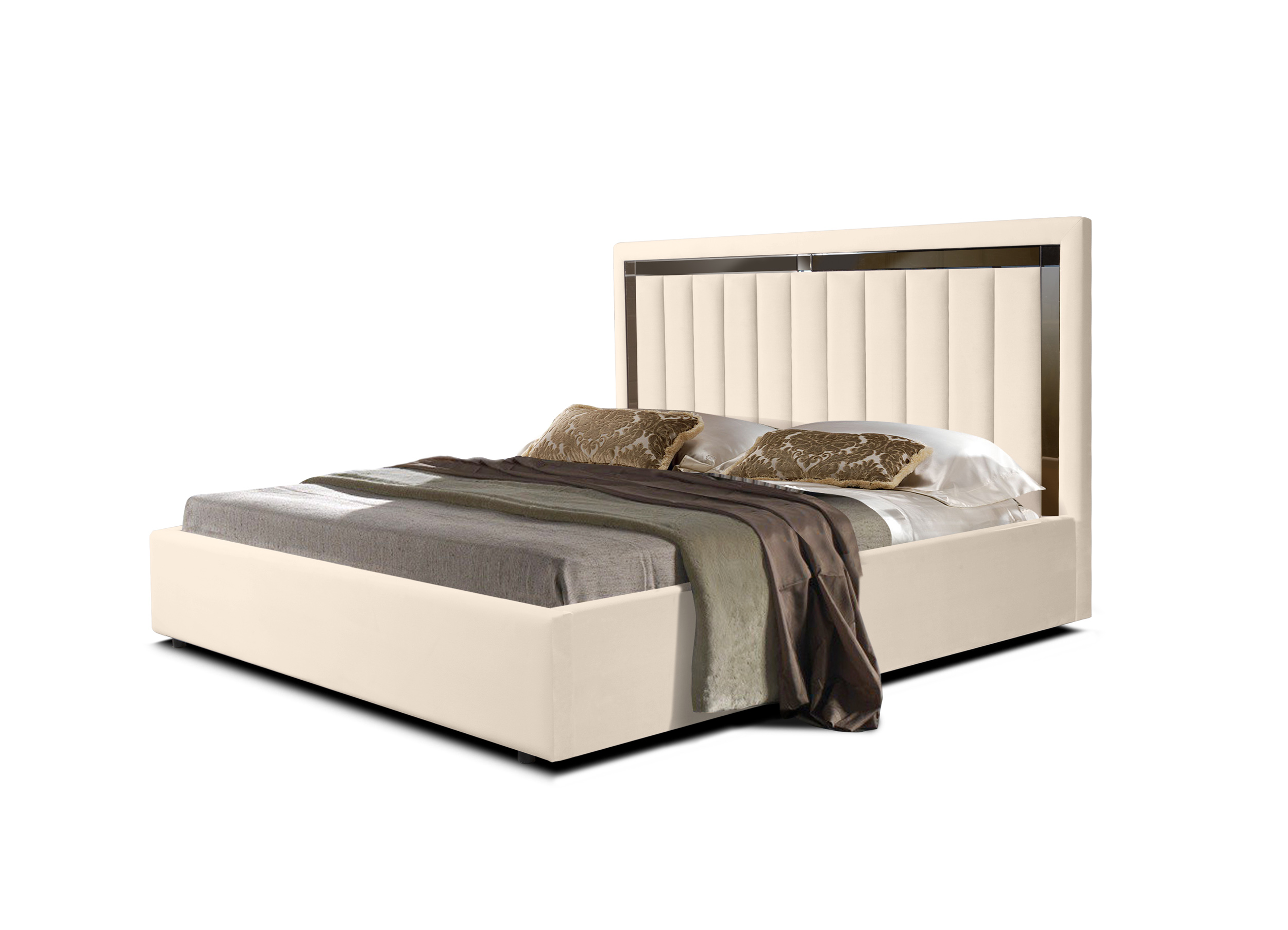 Двуспальная кровать ФорестДекоГрупп Софи 1 180x200 без ПМ (Veluta Lux 1)