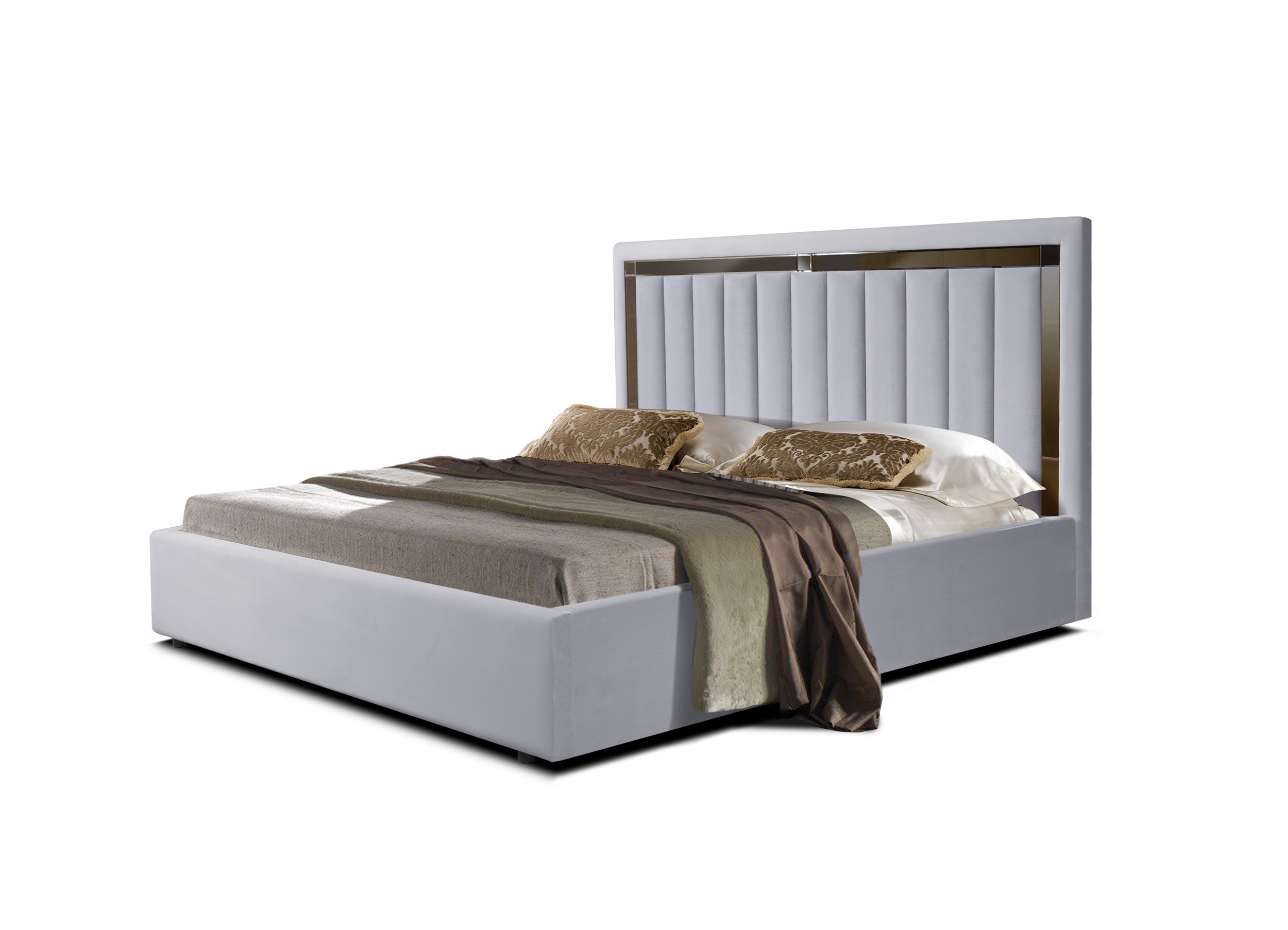 Двуспальная кровать ФорестДекоГрупп Софи 1 180x200 без ПМ (Veluta Lux 12)
