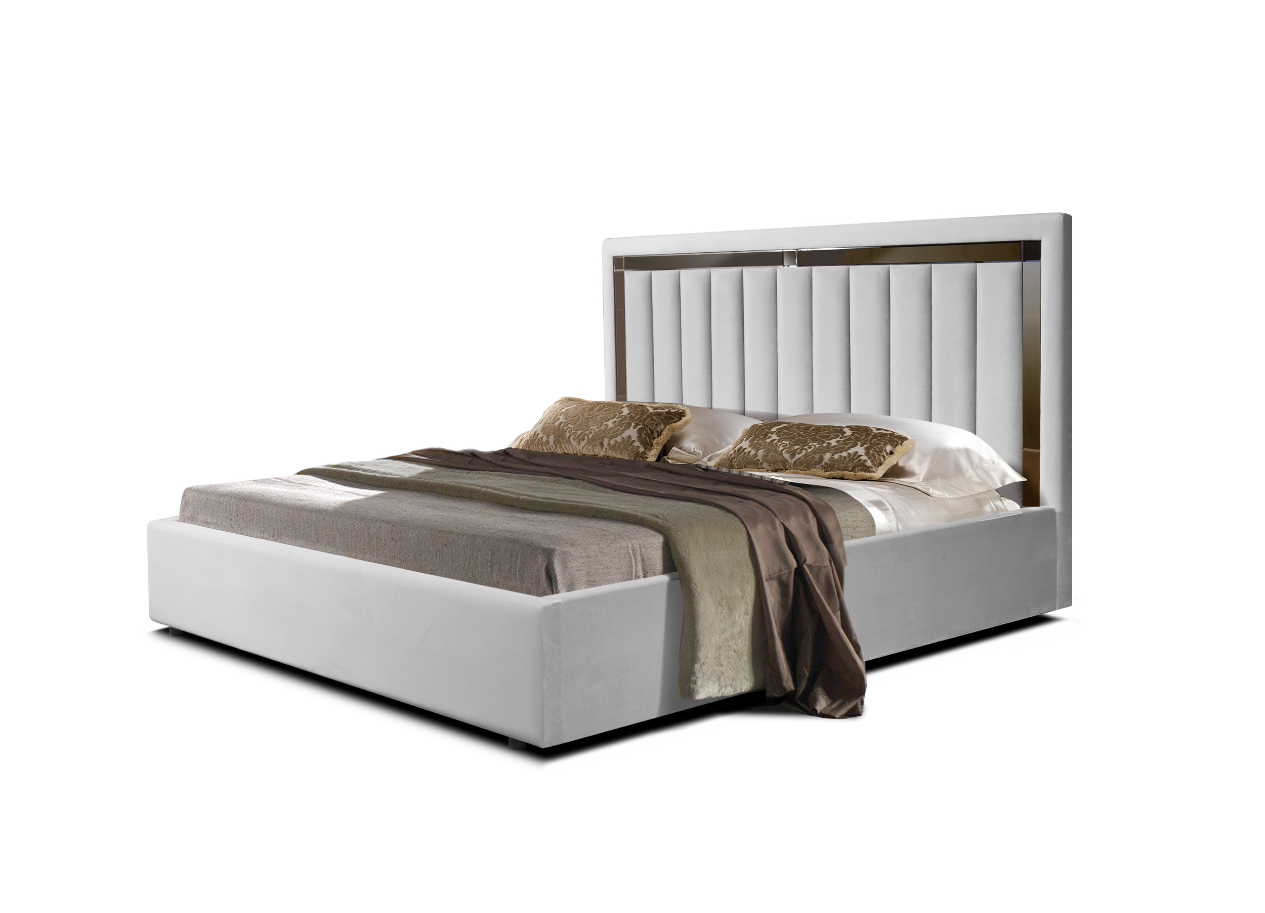 Двуспальная кровать ФорестДекоГрупп Софи 1 180x200 без ПМ (Veluta Lux 51)