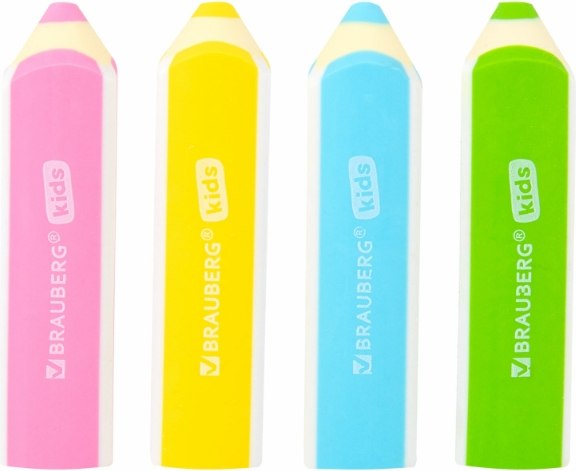 Набор ластиков Brauberg Kids / 271996 (4шт)