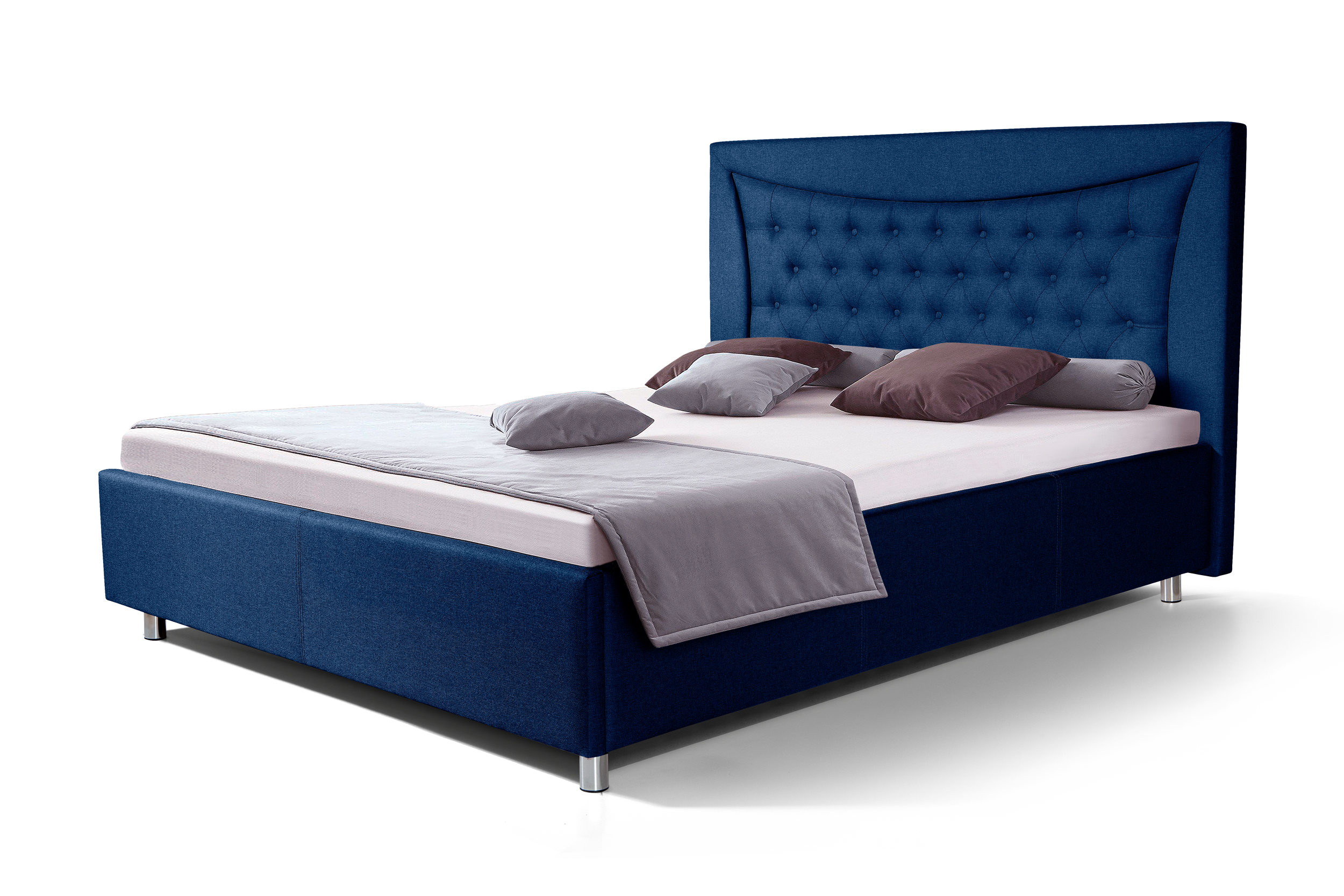 Двуспальная кровать ФорестДекоГрупп Марта 1 180x200 без ПМ (Veluta Lux 26)