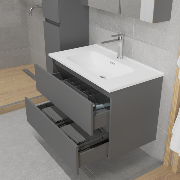Купить Тумба с умывальником Lauter Mia 80 + Alton 82 в Борисове