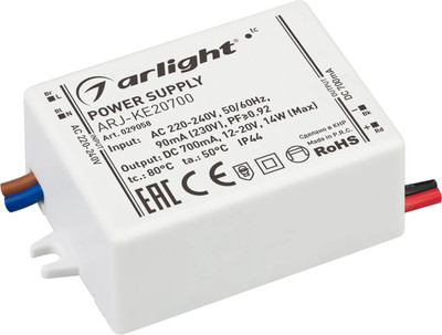 Блок питания для светильника Arlight ARJ-KE20700 14W 700mA PFC / 029058 -
