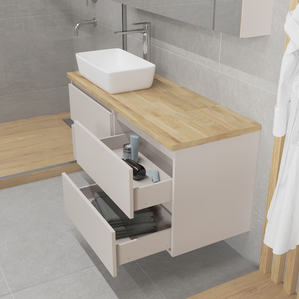 Комод для ванной Lauter Mia 60 со столешницей Melisa