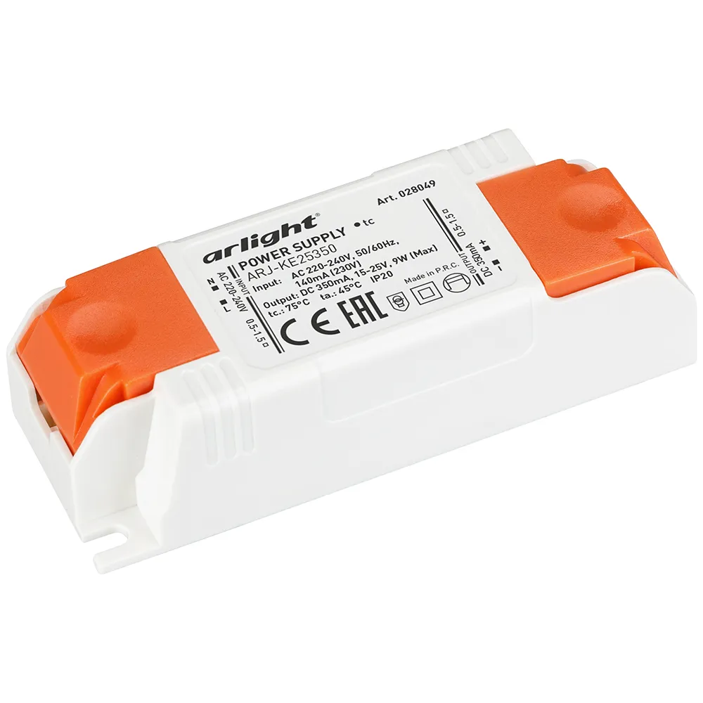 Блок питания для светильника Arlight ARJ-KE25350 9W 350mA / 028049