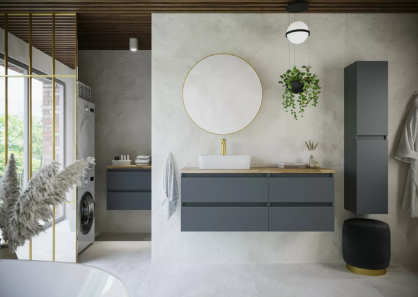 Комод для ванной Lauter Mia 60 со столешницей Melisa