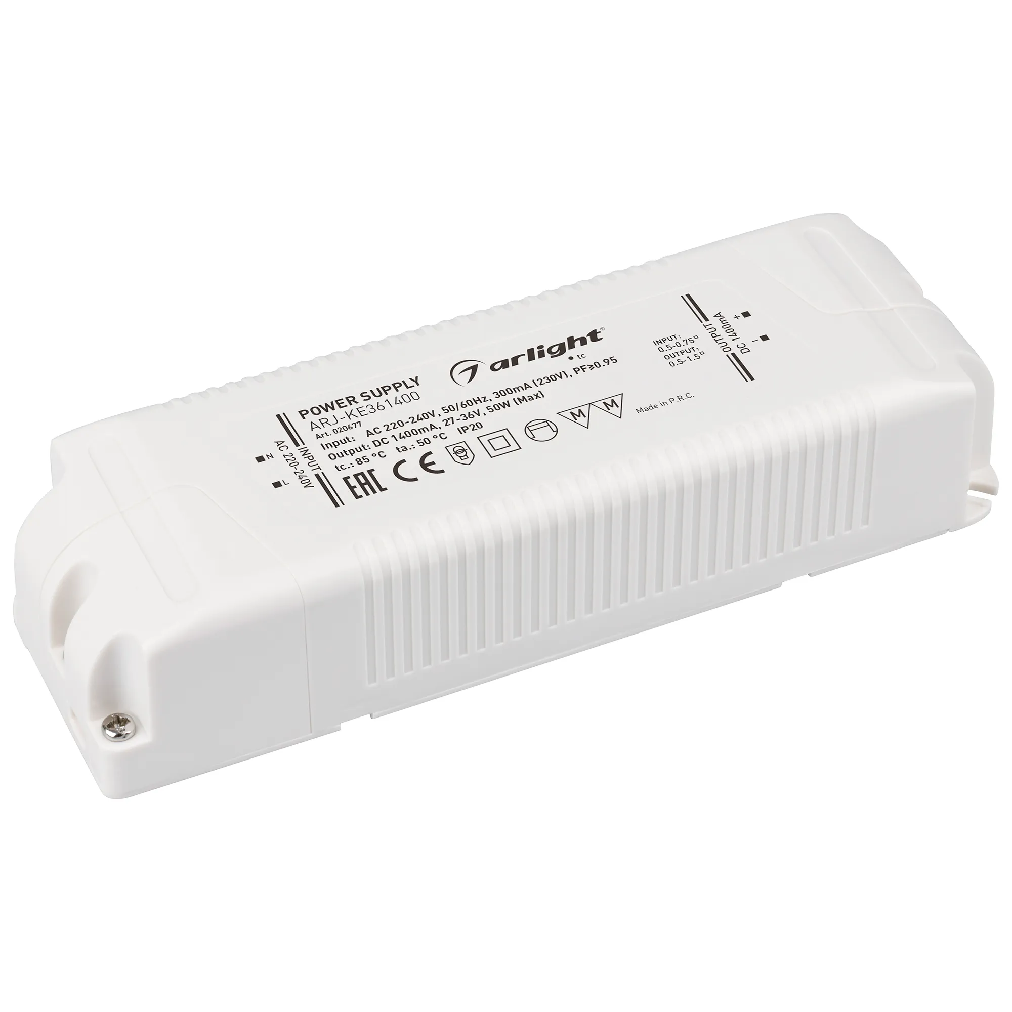 Блок питания для светильника Arlight ARJ-KE361400 50W 1400mA PFC / 020677