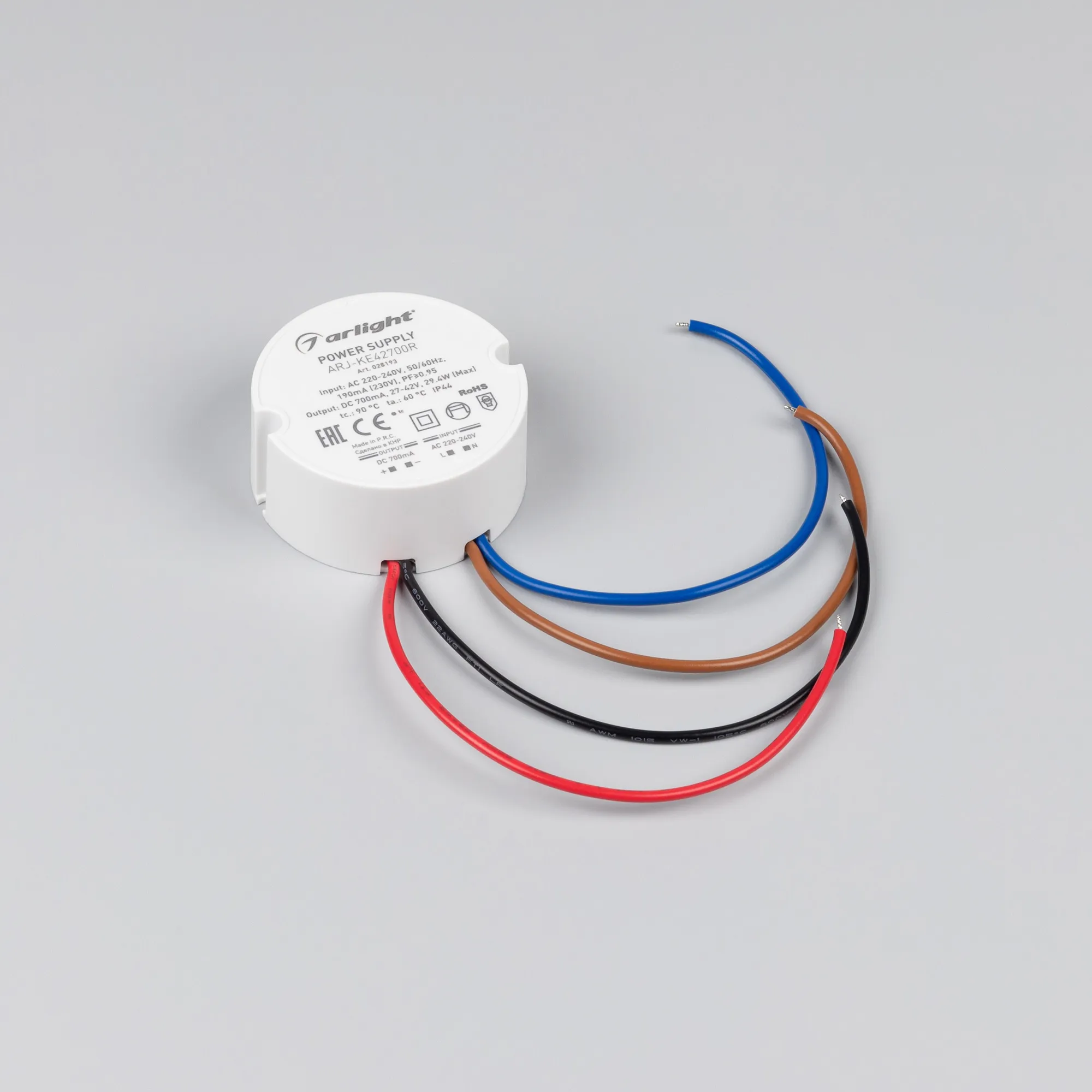 Блок питания для светильника Arlight ARJ-KE42700R 29W 700mA PFC / 028193 — фото 2