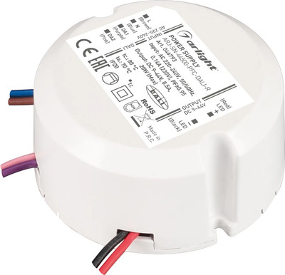 Блок питания для светильника Arlight ARJ-SN-44500-PFC-DALI-R 20W 9-40V 0.5A / 046793 - 
