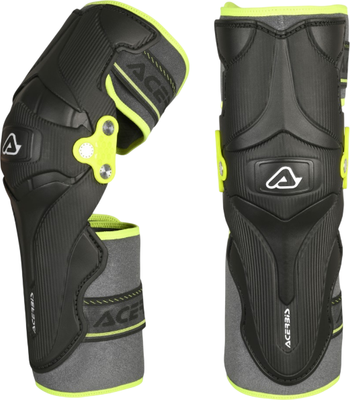 Мотонаколенники Acerbis X-Strong Knee 0016810.318 (черный/желтый) - 