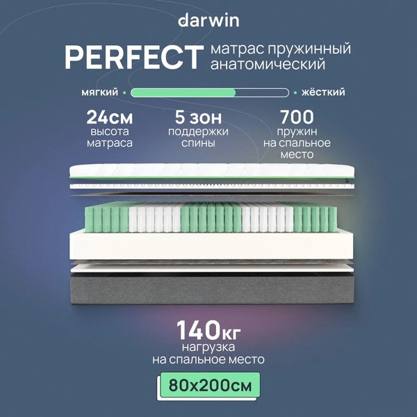 Купить Матрас Darwin Perfect 80x200 в Минске