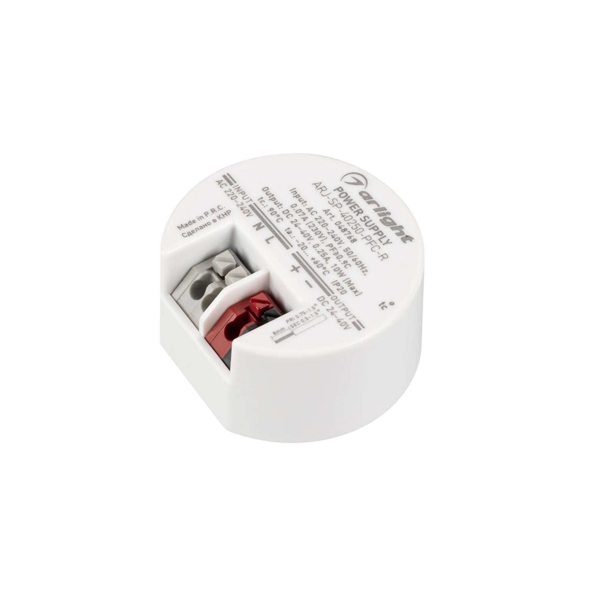 Блок питания для светильника Arlight ARJ-SP-40250-PFC-R 10W 24-40V 250mA / 048768
