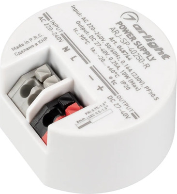 Блок питания для светильника Arlight ARJ-SP-40250-R 10W 27-40V 250mA / 048764 - 