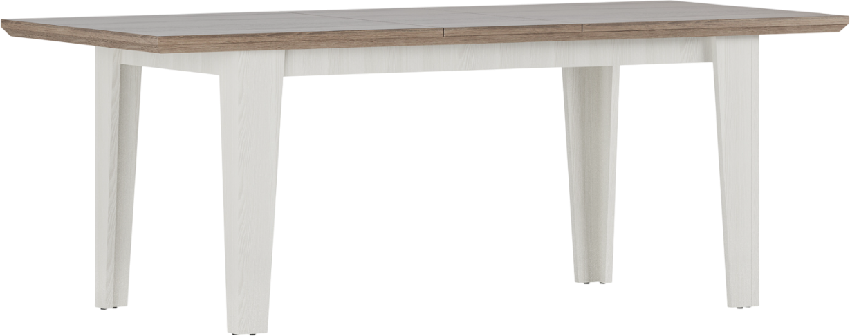 Обеденный стол Black Red White Marselle STO 160/200 (ясень снежный/дуб сонома темный)