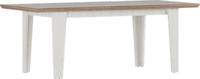 Обеденный стол Black Red White Marselle STO 160/200 (ясень снежный/дуб сонома темный) - 