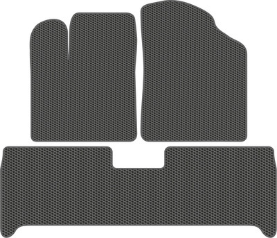 Комплект ковриков для авто Alicosta 2187_1_сер для Chery eQ5 I SUV/S61 2020-н.в. (EVA соты, серый) - 
