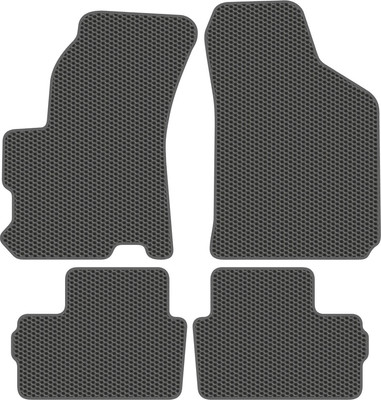 Комплект ковриков для авто Alicosta 2215_1_сер для Chery indiS S18D хэтчбек 5дв 2011-2016 (EVA соты, серый) - 