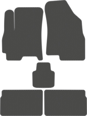 Комплект ковриков для авто Alicosta 0238_1_сер для Chery Tiggo 4 I SUV 2017-н.в. (EVA соты, серый) - 