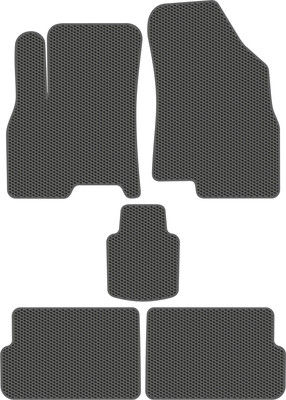 Комплект ковриков для авто Alicosta 1610_1_сер для Chery Tiggo 7 Pro SUV 2019-н.в. (EVA соты, серый) - 