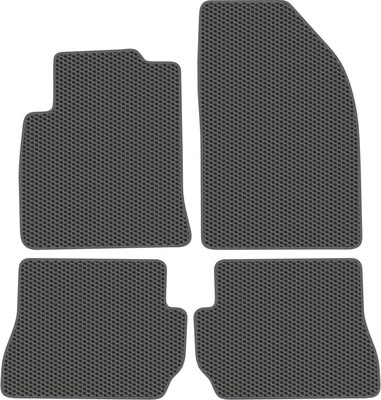 Комплект ковриков для авто Alicosta 2246_1_сер для Ford Fiesta V хэтчбек 5дв/Mk6 2002-2008 (EVA соты, серый) - 