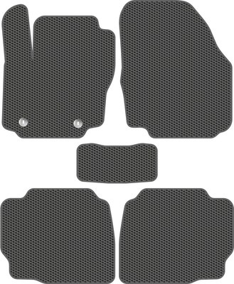 Комплект ковриков для авто Alicosta 0367_1_сер для Ford Mondeo IV BD/BE/BG 2007-2015 (EVA соты, серый) - 