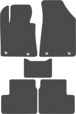 Комплект ковриков для авто Alicosta 1620_1_сер для Geely GS SUV 2016-н.в. (EVA соты, серый) - 