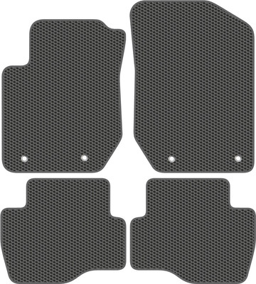 Комплект ковриков для авто Alicosta 2225_1_сер для Geely LC Cross GX 2 I хэтчбек 5дв 2011 (EVA соты, серый) - 