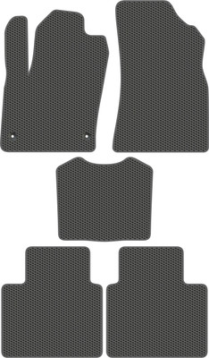 Комплект ковриков для авто Alicosta 2217_1_сер для Geely Monjaro I SUV 2022-н.в. (EVA соты, серый) - 
