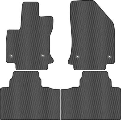 Комплект ковриков для авто Alicosta 1949_1_сер для Geely Okavango I SUV/VX11 2022 (EVA соты, серый) - 
