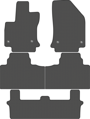 Комплект ковриков для авто Alicosta 1899_1_сер для Geely Okavango I SUV/VX11 2022-н.в. (EVA соты, серый) - 